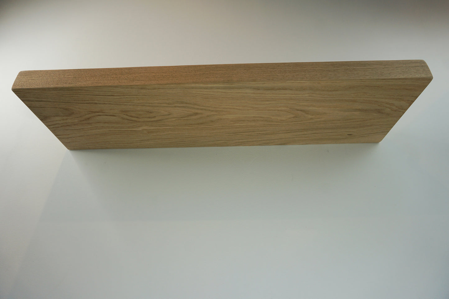 Chunky Oak Floating Shelf - Smooth Finish 24cm Deep x 5cm Thick