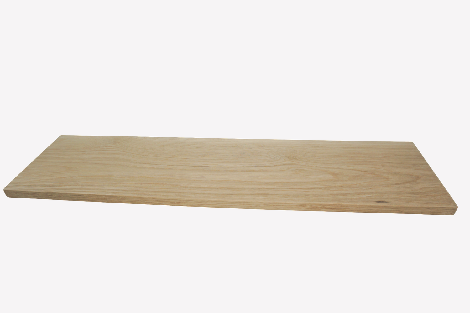 Oak Floating Shelf - 20cm Deep x 2cm Thick - For masonry walls - The Interior Hut