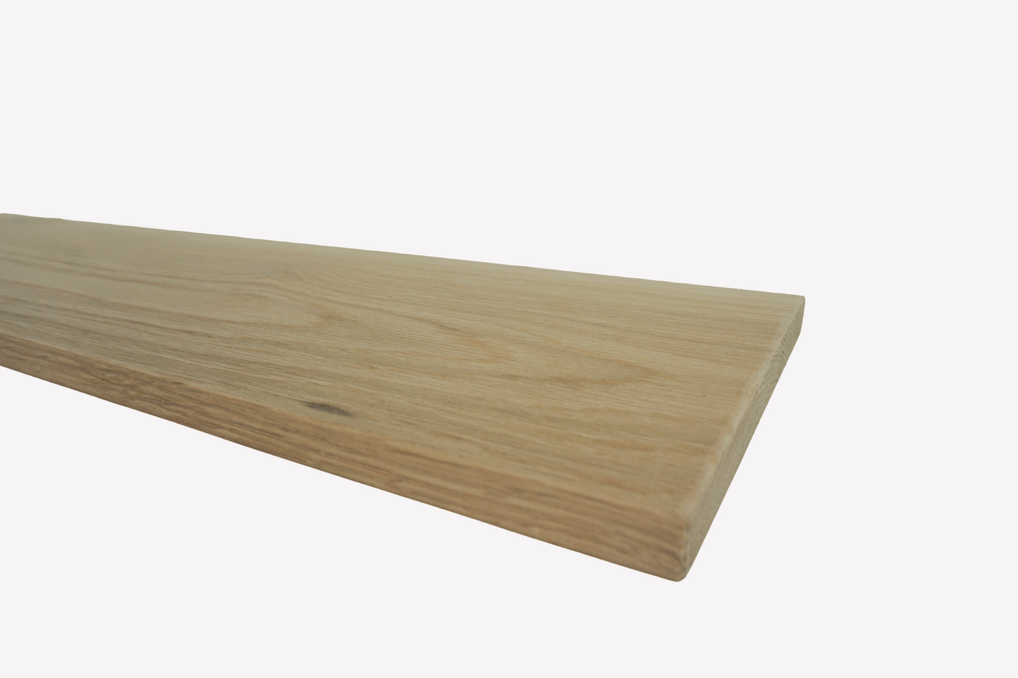 Oak Floating Shelf - 20cm Deep x 2cm Thick - For masonry walls - The Interior Hut