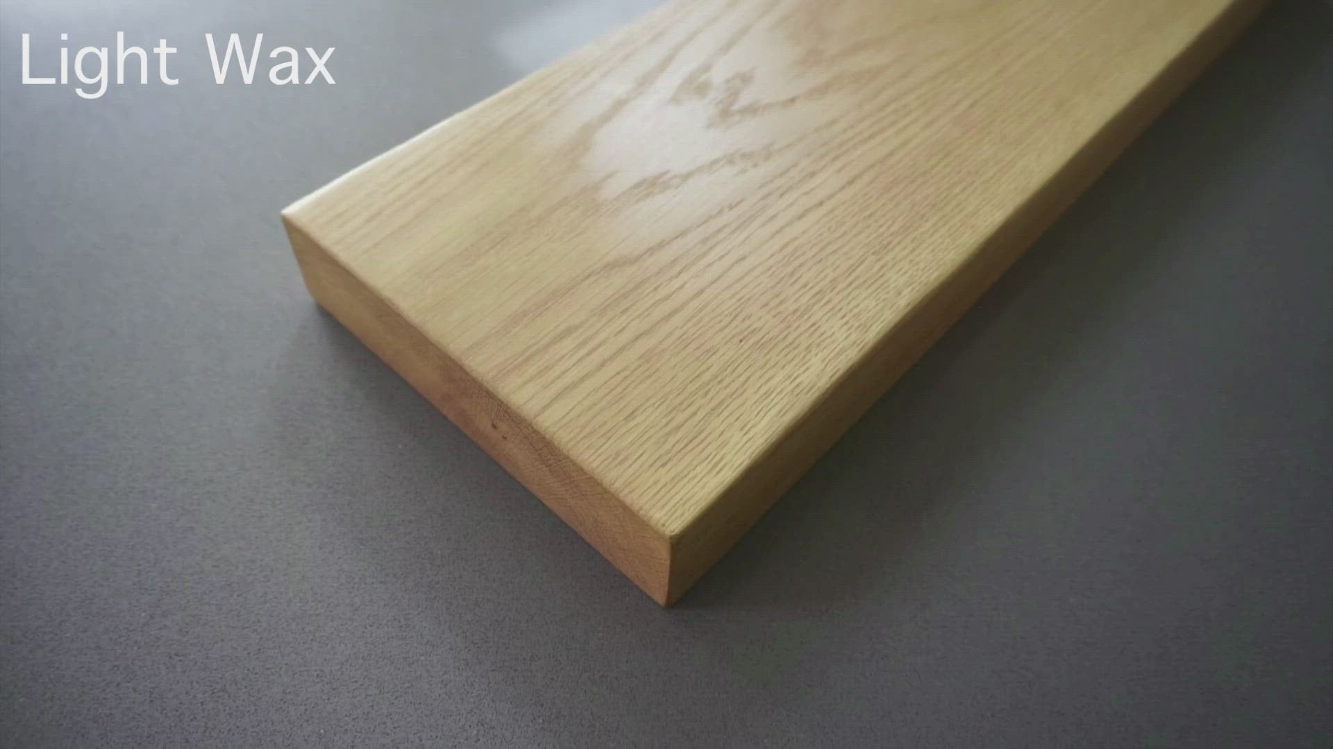 Oak Floating Shelf - Smooth Finish 20cm Deep x 5cm Thick in light wax video