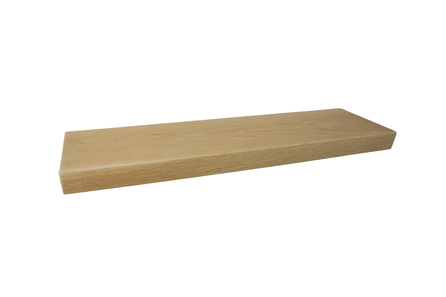 Oak Floating Shelf - Smooth Finish 20cm Deep x 5cm Thick