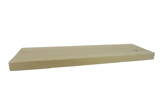 Pine Floating Shelf- Smooth Finish 22cm Deep x 4.5cm Thick