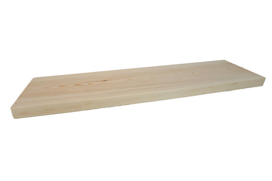 Pine Floating Shelf- Smooth Finish 22cm Deep x 3.5cm Thick